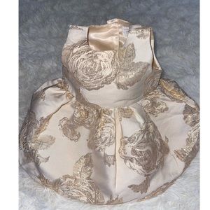 Gold baby dress